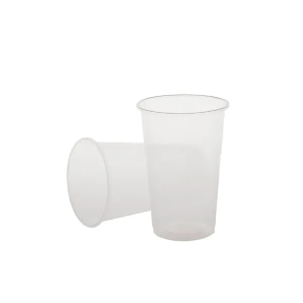 Pahare 250-500 cc PP ,transparente, D75 mm, h108 mm , 50buc, 40 set/bax