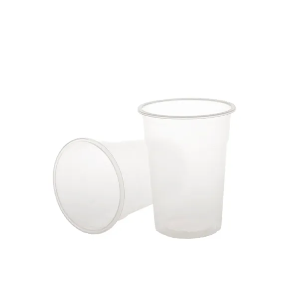 Pahare 300-400 cc PP FRAPPE,transparente, D94 mm,h110 mm, 50 buc,20set/bax