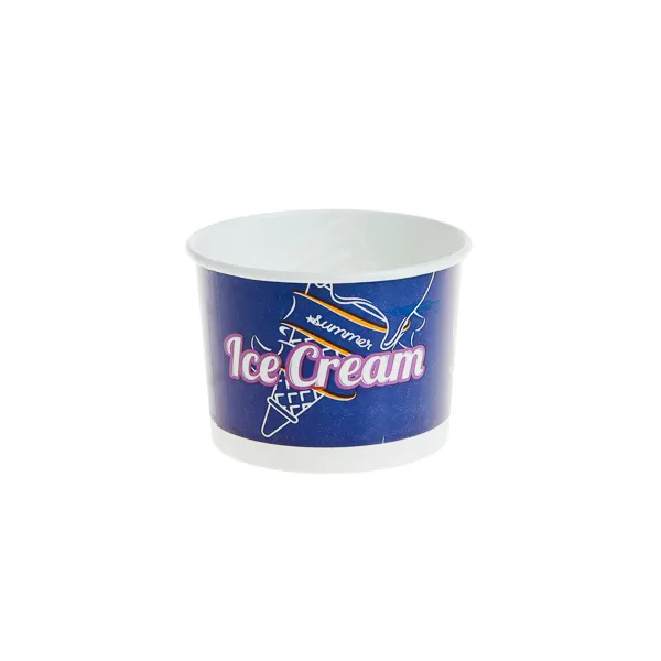 Pahar/Cupa pentru Inghetata 100-200 ml , carton ,MIX COLOR , D87 mm, h45 mm