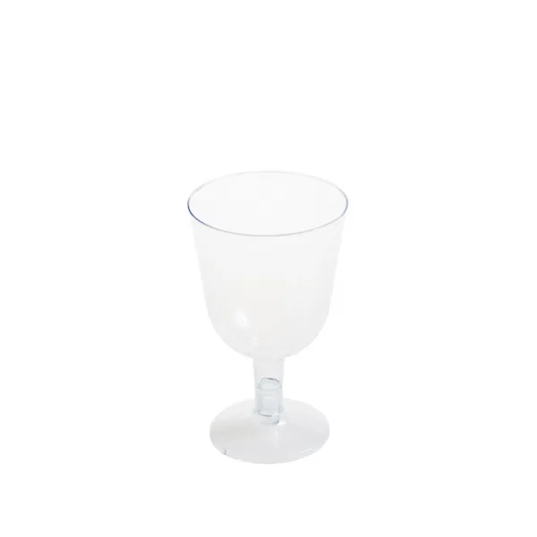 Pahare cu picior transparent/gold pentru vin 150 ml R.150, PS,transparent, D66