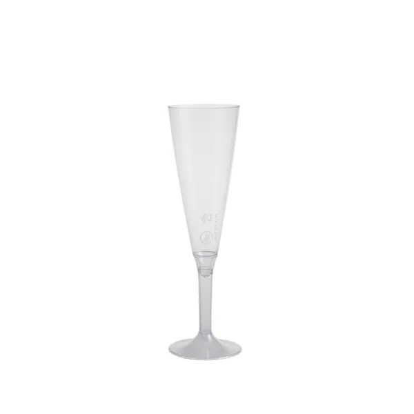 Pahare cu picior pentru sampanie 160 ml, PS,transparent, D58 mm, h217