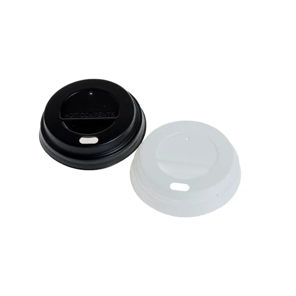 Capac plastic D62-D90 mm,PS, alb/negru,100 buc,10 set/bax