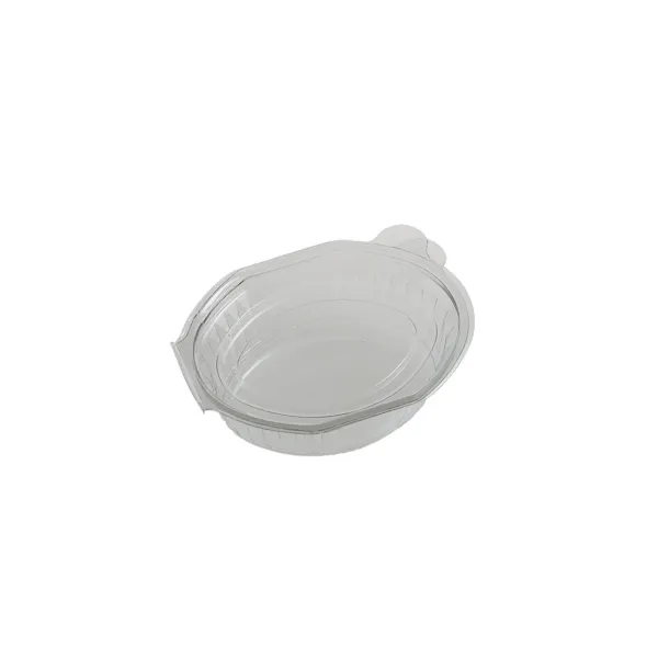 Sosiere ovale 30-80 cc cu capac atasat , PET,transparent ,100 buc,30