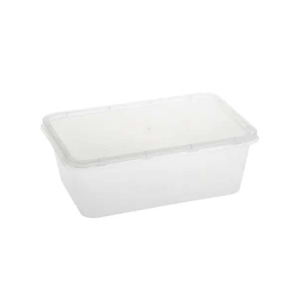 Caserole meniu 750-1000 cc ,PP, transparent + Capac PP ,transaprent,50