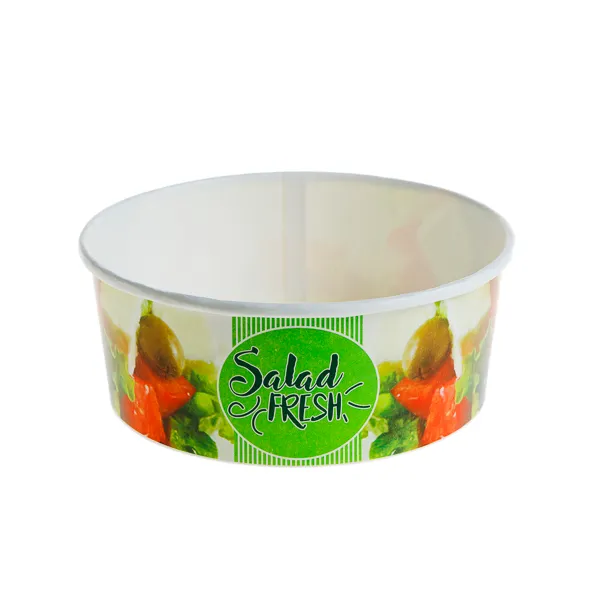 Caserole salata 1100 cc/30 oz, carton , color FRESH,D165 mm, 50 buc 12