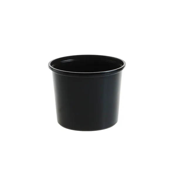 Boluri pentru supa 13 oz, PP negru D101 mm,50 buc, 20 set/bax