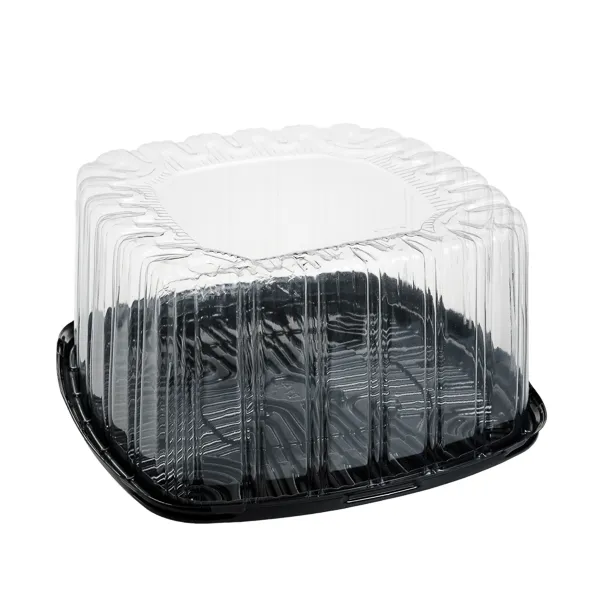 Caserole tort mare patrate IT-889, PET,baza neagra + Capac