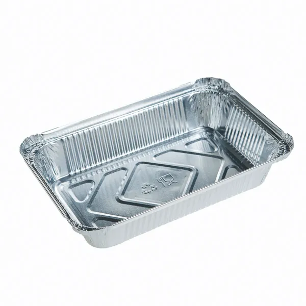 Forme copt dreptunghiulare 145L 185×123 mm/850 cc, aluminiu,argintiu